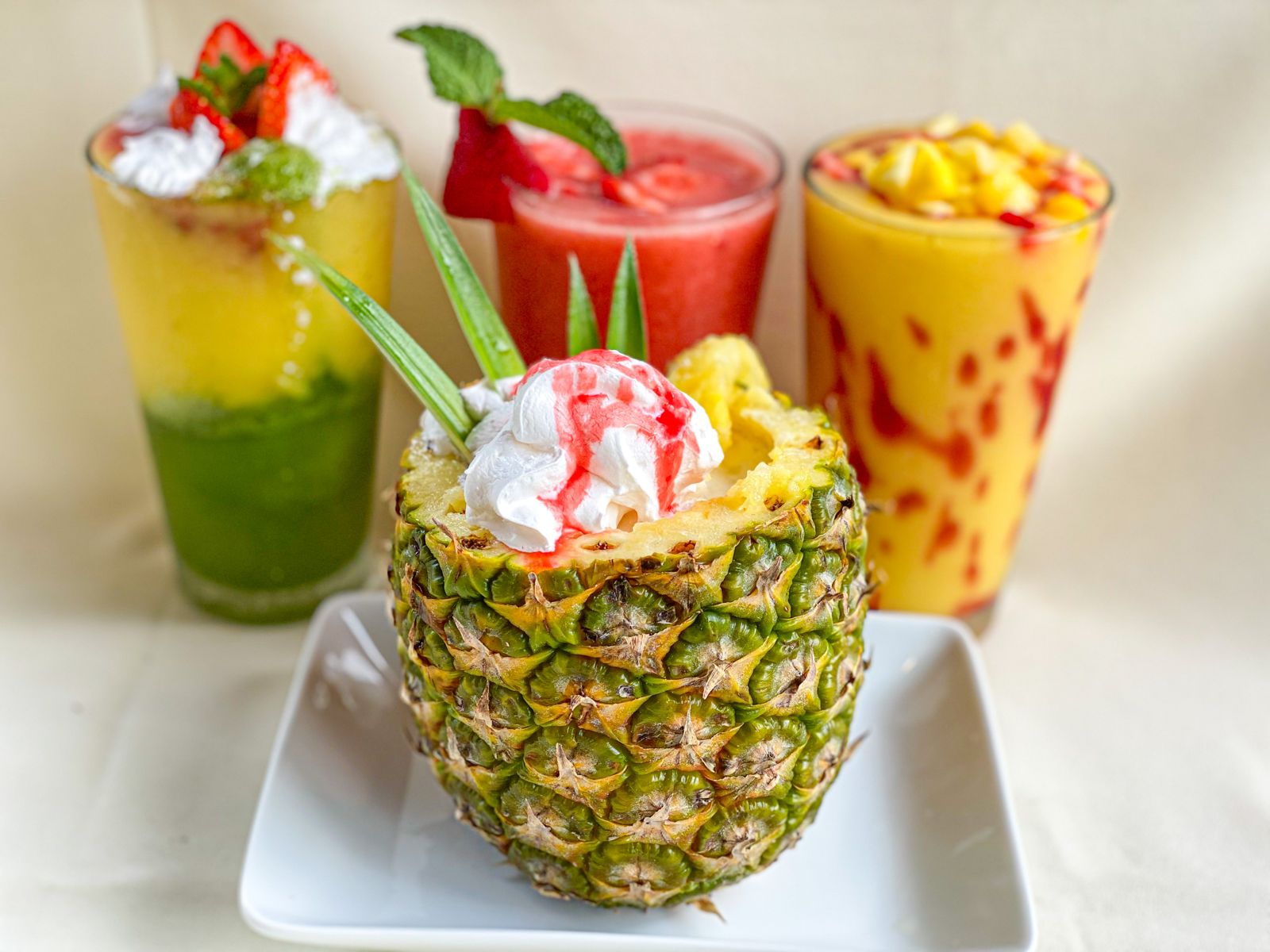 Drinks served at Layal Cafe in Houston